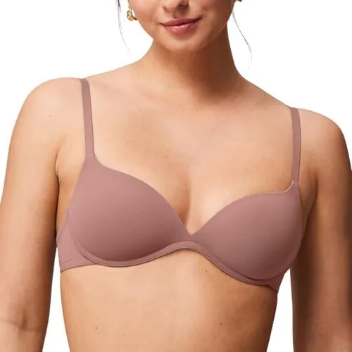 halobliss wireless lift up bras for women small bust dusty rose 36a