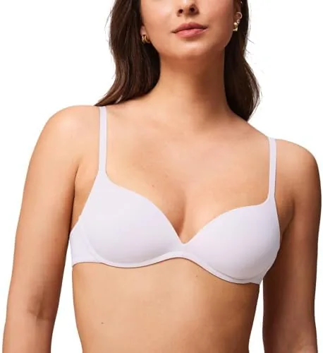 halobliss wireless lift up bras for women small bust white 34aa
